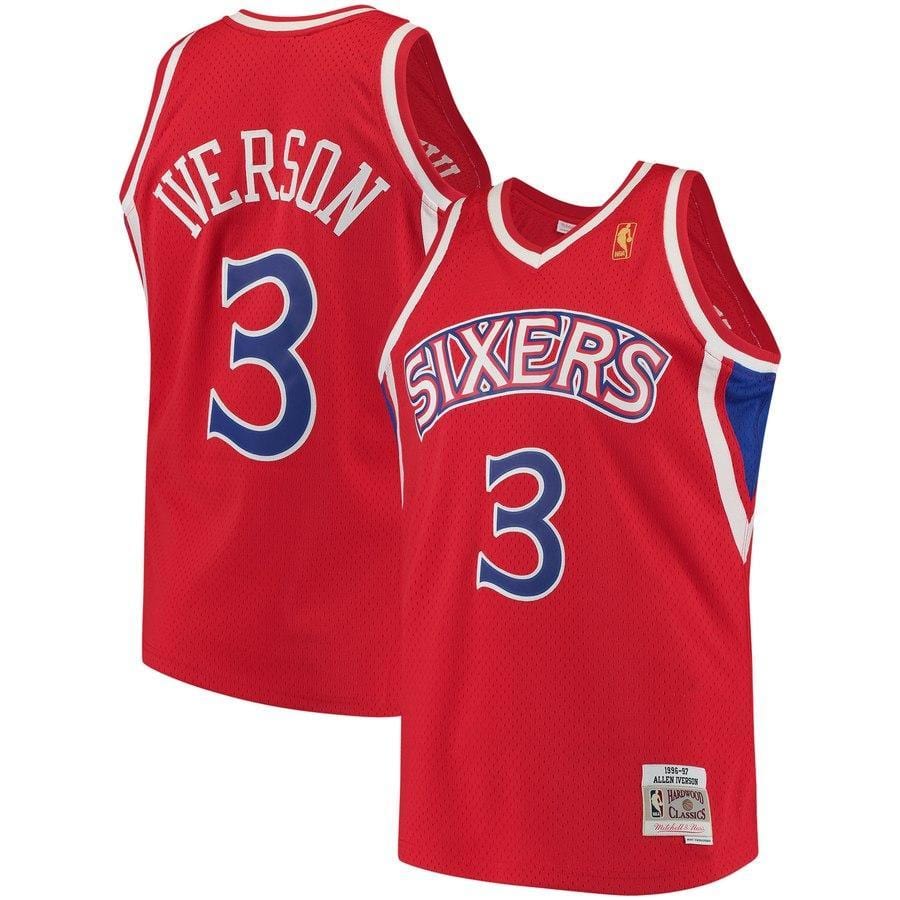 Allen Iverson Philadelphia 76ers Throwback Jersey