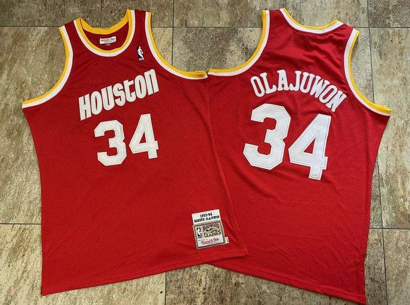 Hakeem Olajuwon Houston Rockets Throwback Jersey