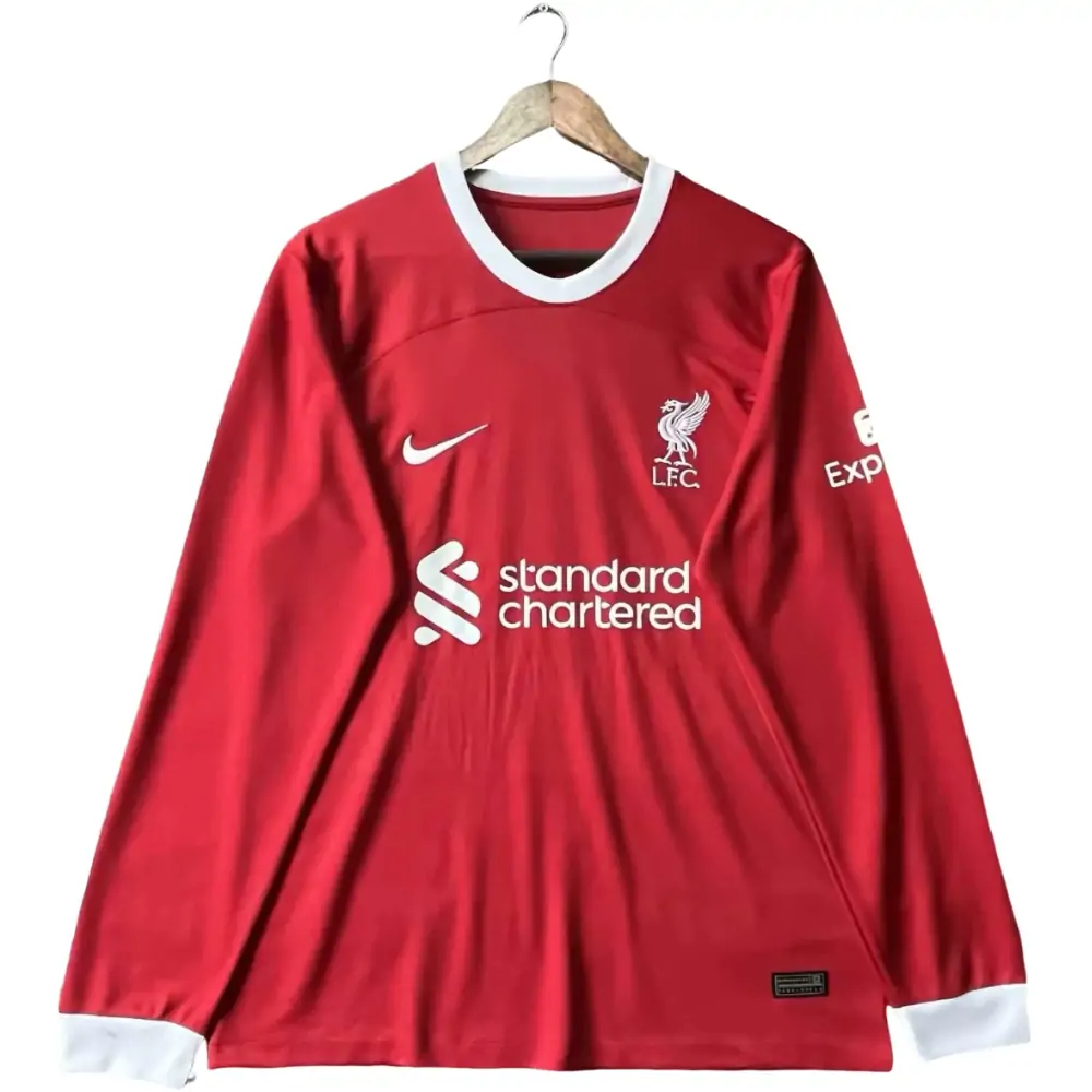 2023/2024 Long Sleeve Liverpool Home Football Shirt 1:1 Thai Quality - Fans Edition