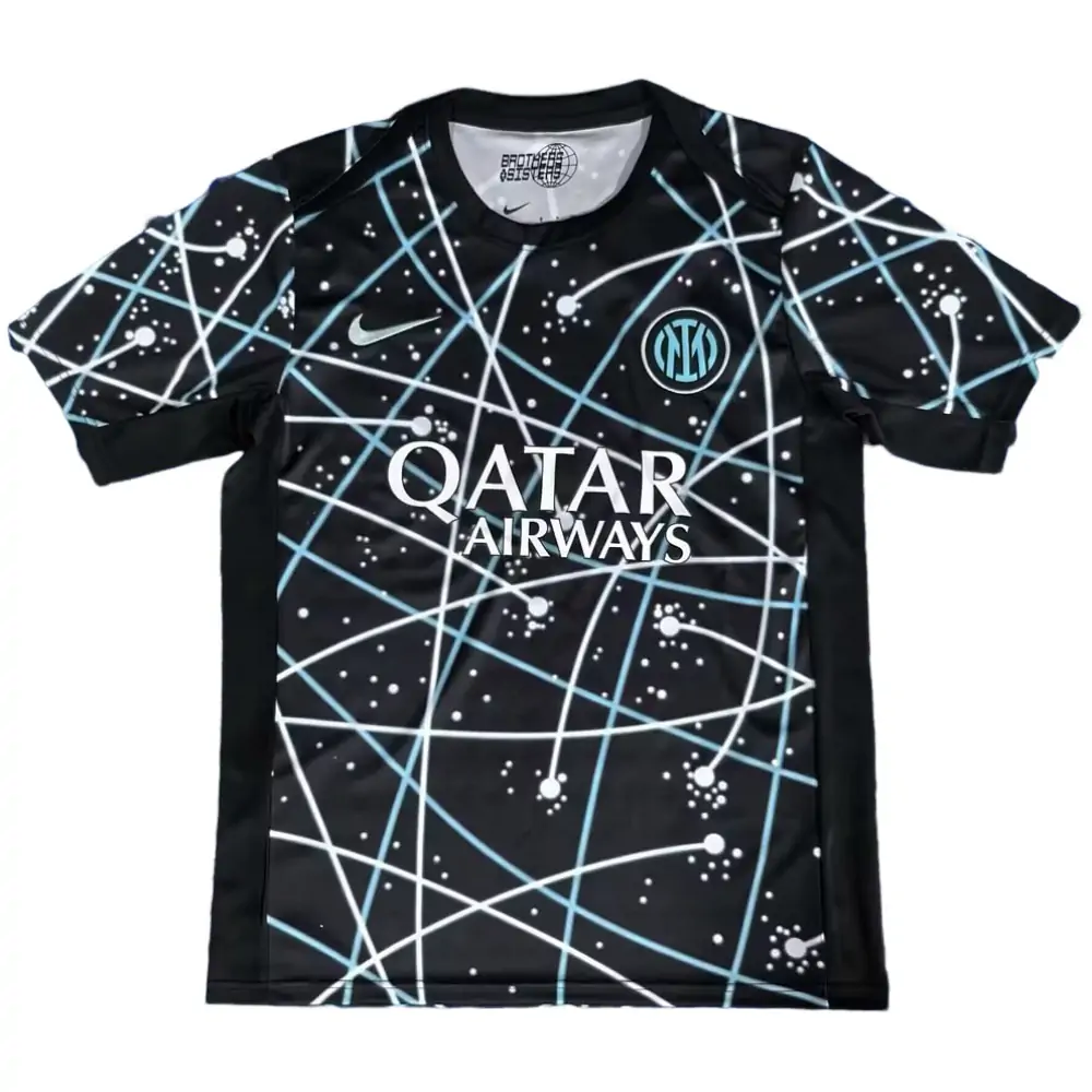 2025-26 Inter Milan Striped Pre-match Jersey - Fan Edition