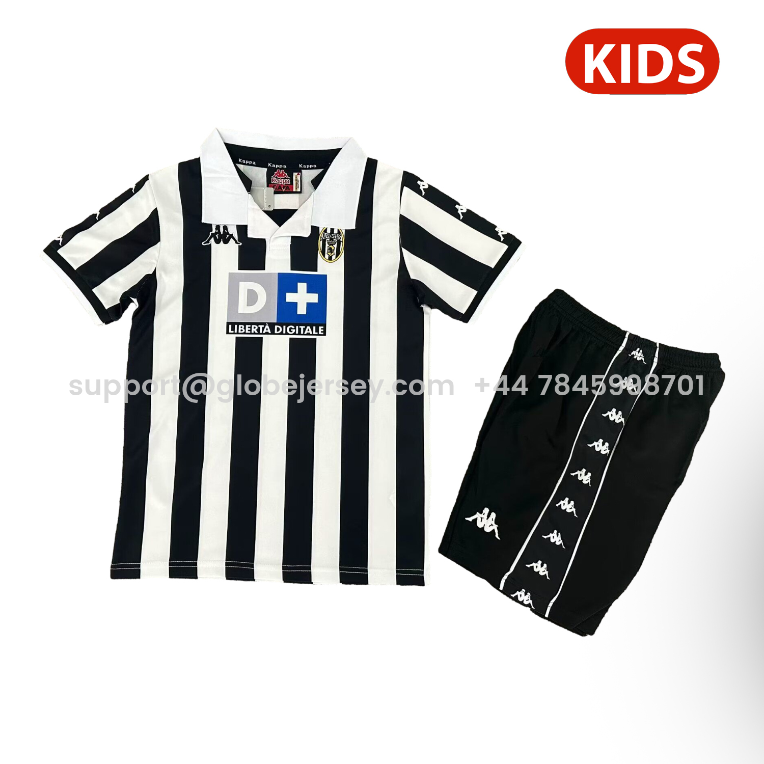 Retro Juventus 1999-00 Home Kids Kit