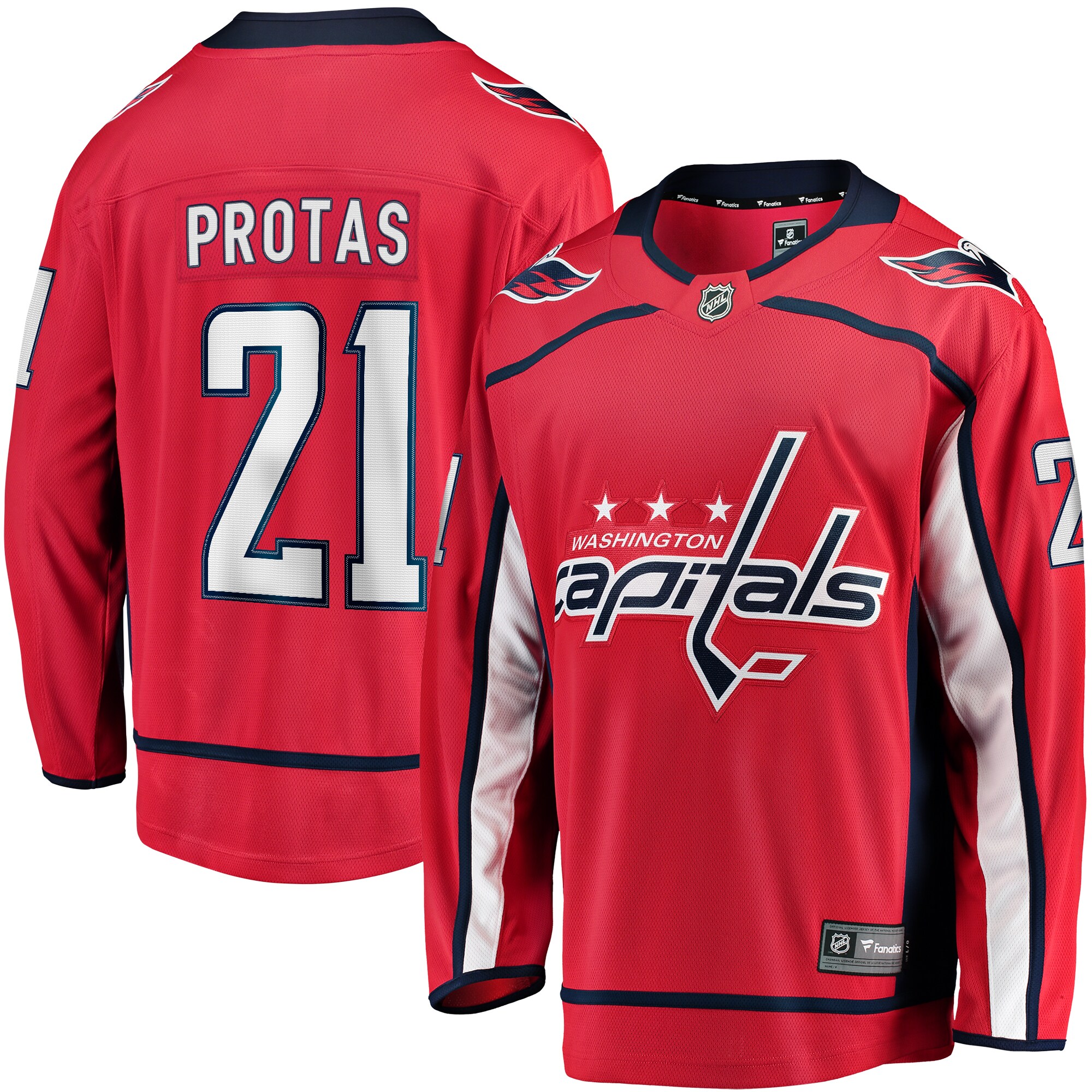 Aliaksei Protas Washington Capitals Fanatics Home Breakaway Jersey – Red