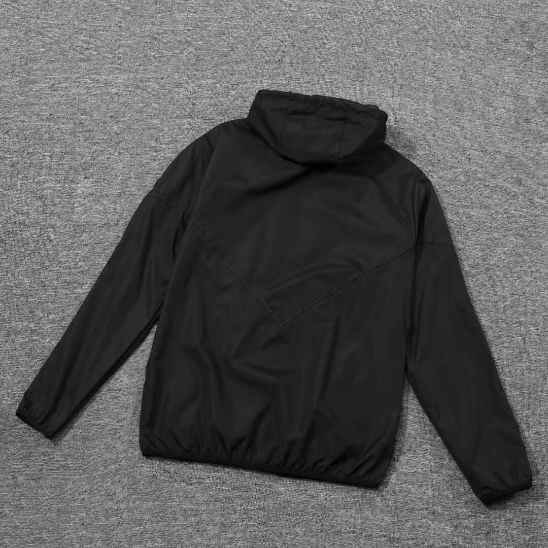 2023/24 Arsenal black hooded windbreaker 1:1 Thai quality