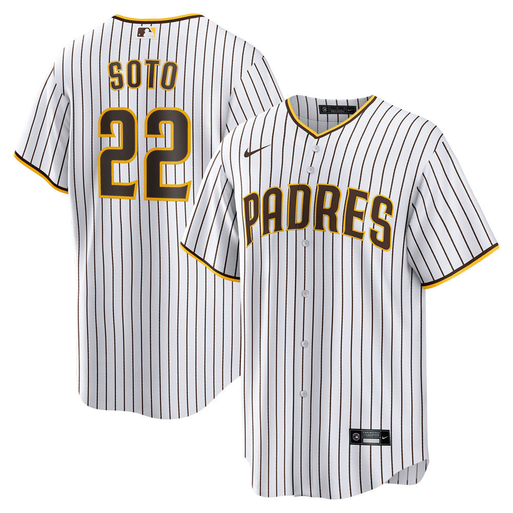 Men's San Diego Padres Juan Soto Home Player Jersey - White/Brown