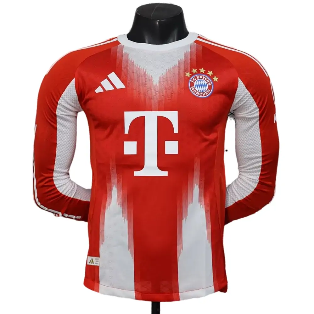 25-26 Bayern Munich Home Long Sleeve Shirt - Player Edition