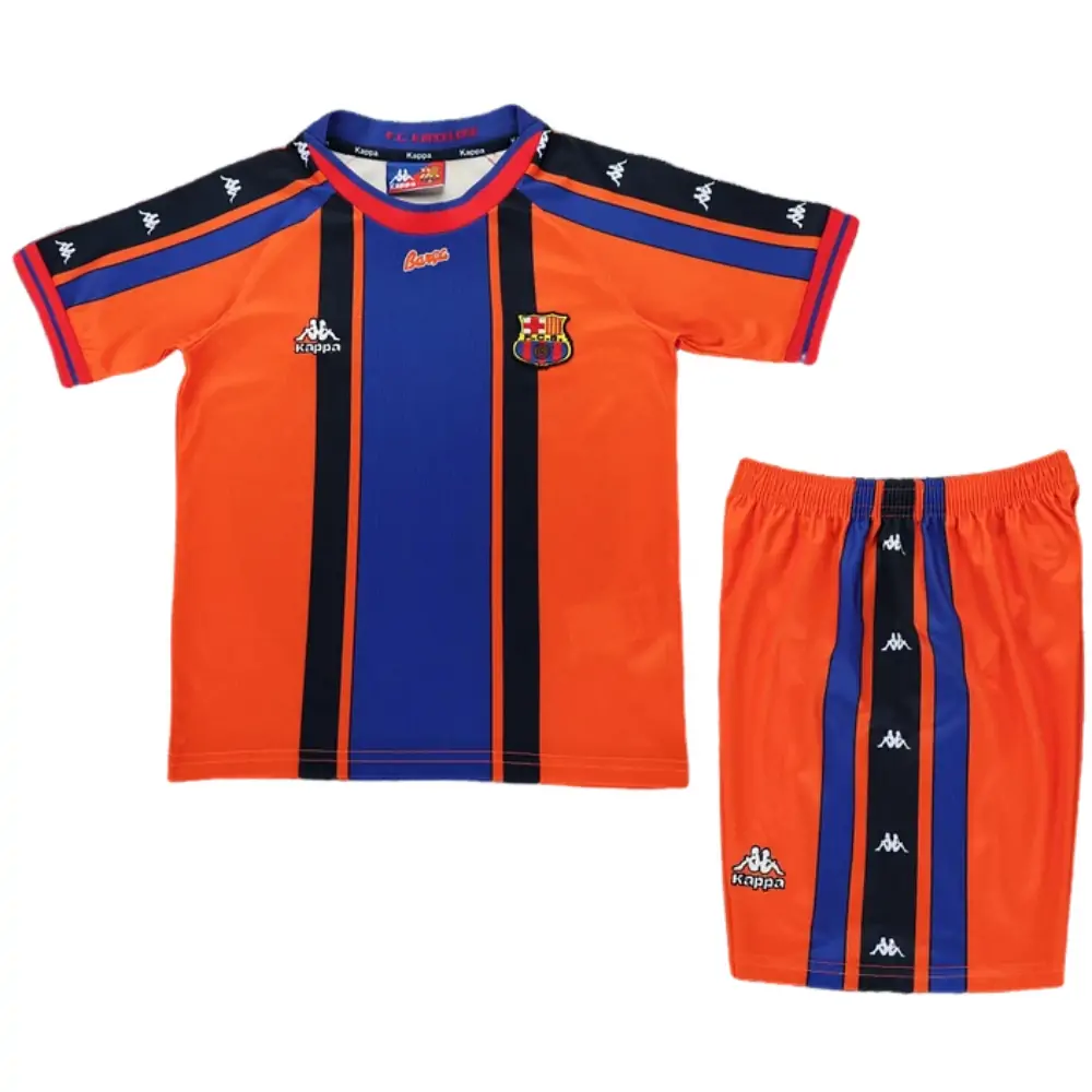 1997/98 Barcelona away retro children's jersey set - fans edition
