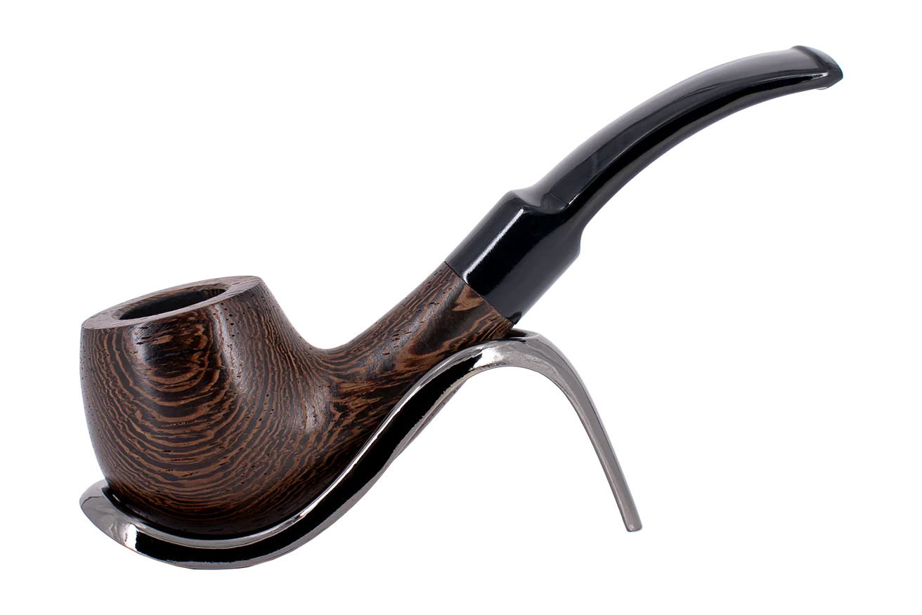 Smoke-King 9mm Brown Wenge Wood Budget Pipe - Bent
