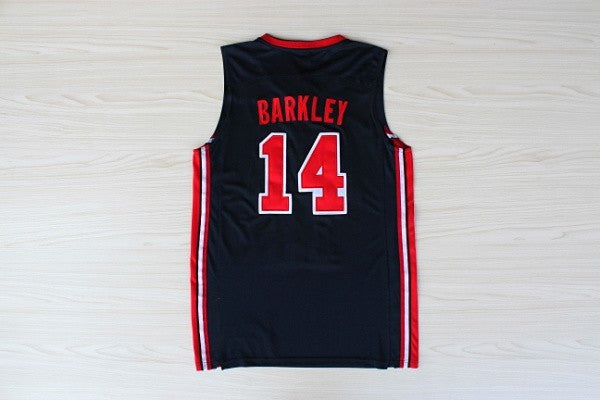 1:1 double layer solid embroidery player version Mengyi replica #14 Barkley blue suit