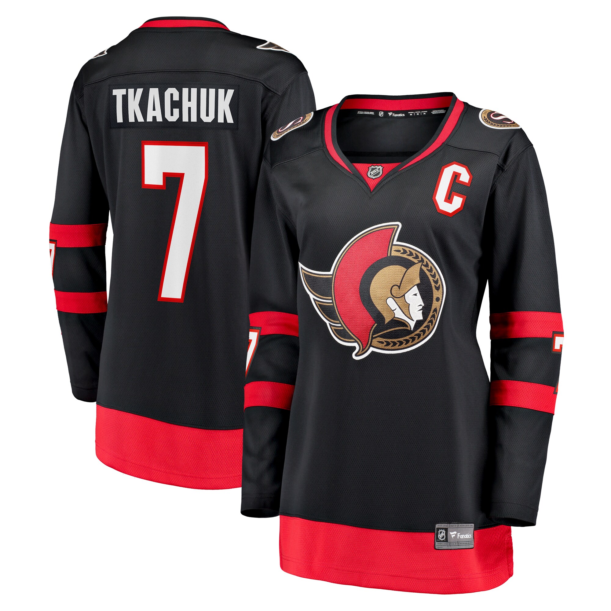 Brady Tkachuk Ottawa Senators Fanatics Women’s Home Breakaway   Jersey – Black