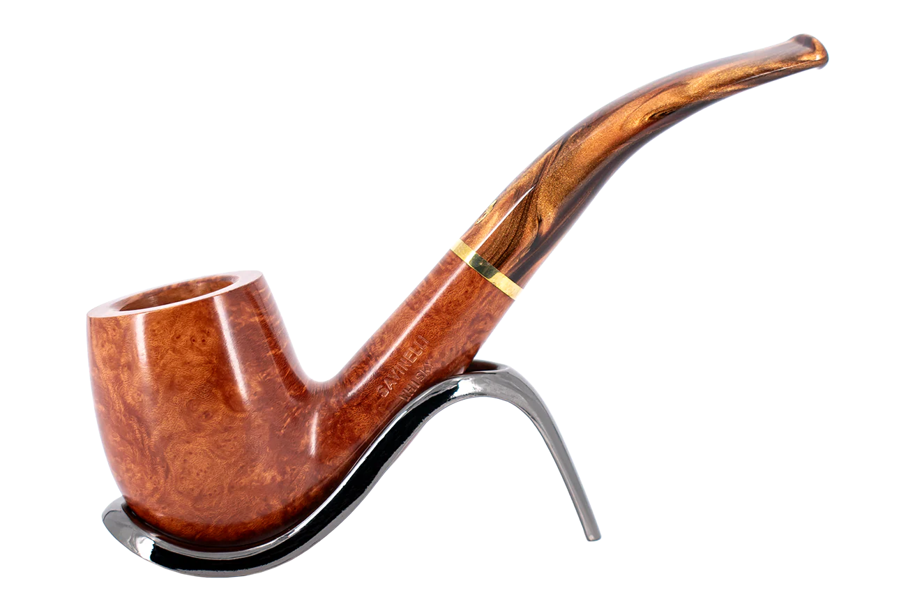 Savinelli Whiskey Natural Smooth 606 - 6mm Briar Pipe