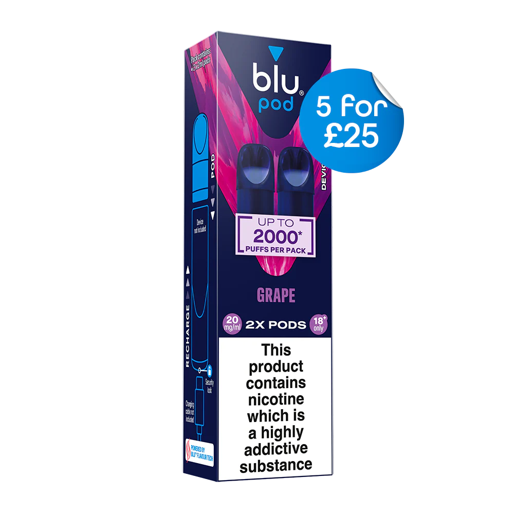Blu Pre-Filled Replacement Vape Pods 20mg/ml 2 Pack - Grape