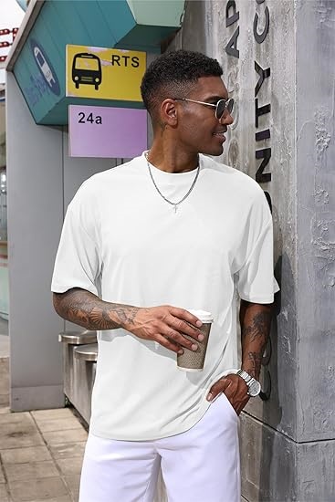 Mens Fashion Short Sleeve Tshirts Workout