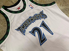 Kevin Garnett Minnesota Timberwolves 21 White MN