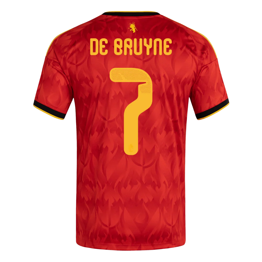 De Bruyne #7 Belgium Home Soccer Jersey 2026 World Cup