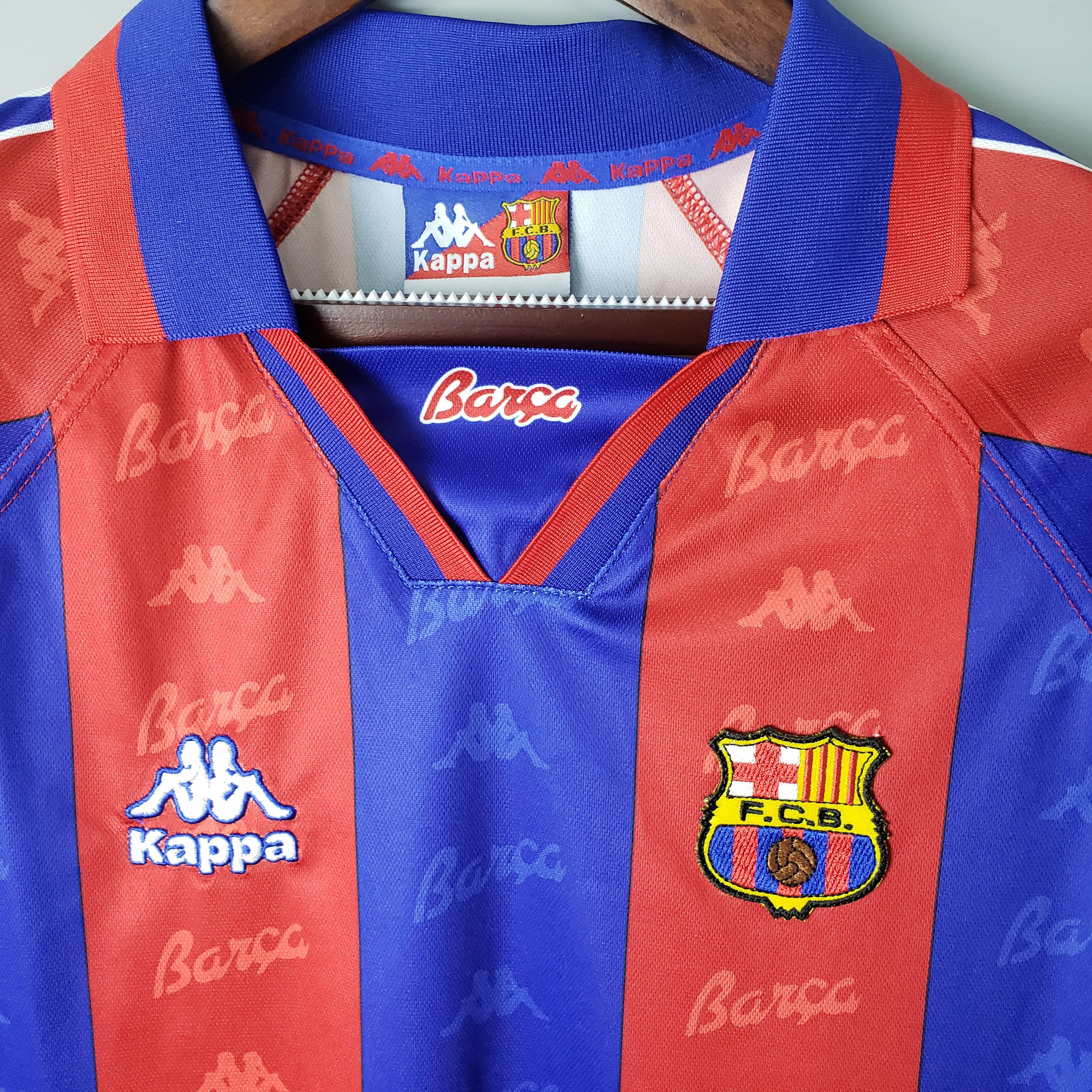 1996/97 retro Barcelona home jersey 1:1 Thai quality-Fans Edition