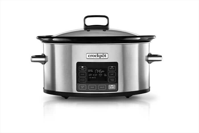 Crock Pot - SLOW COOKER 5,6 LT TIME SELECT-Silver