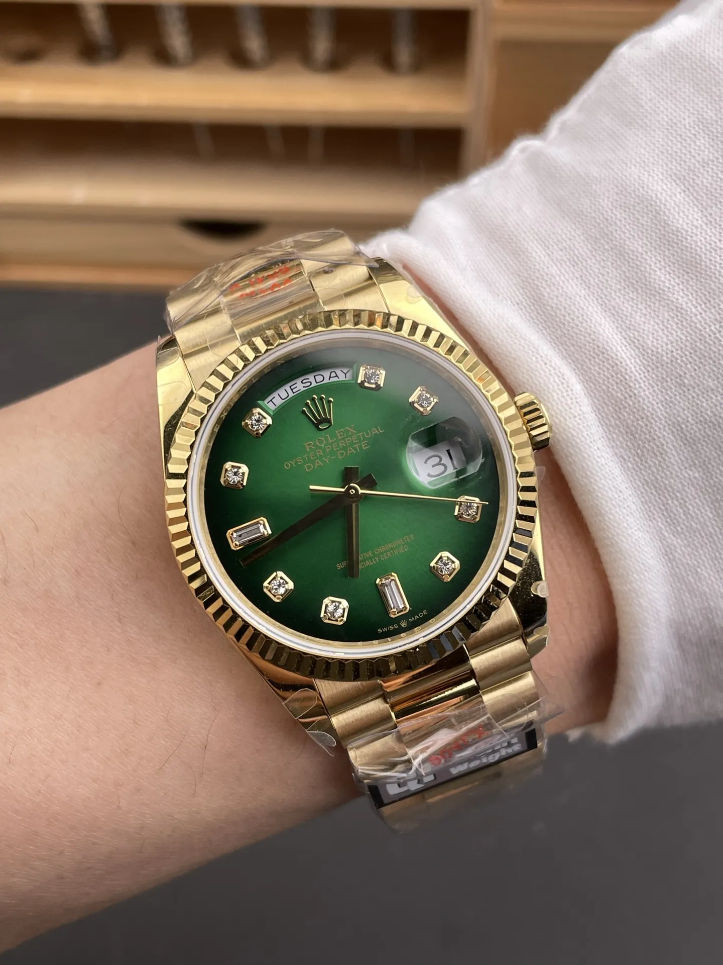 Rolex Day-Date Smoked Green 36mm