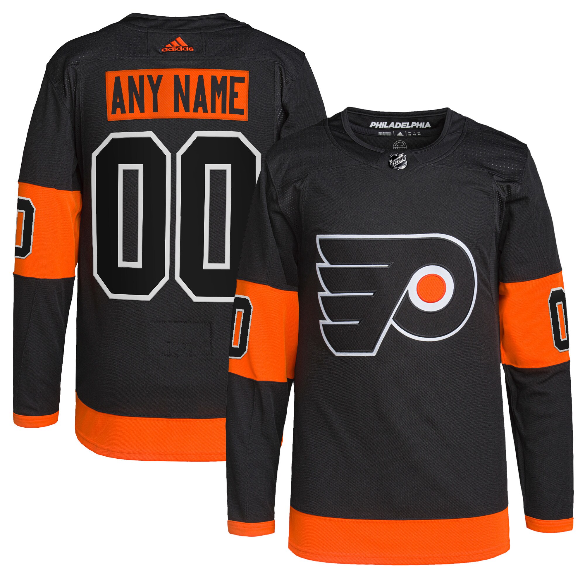 Philadelphia Flyers   Alternate  Primegreen  Custom Jersey – Black