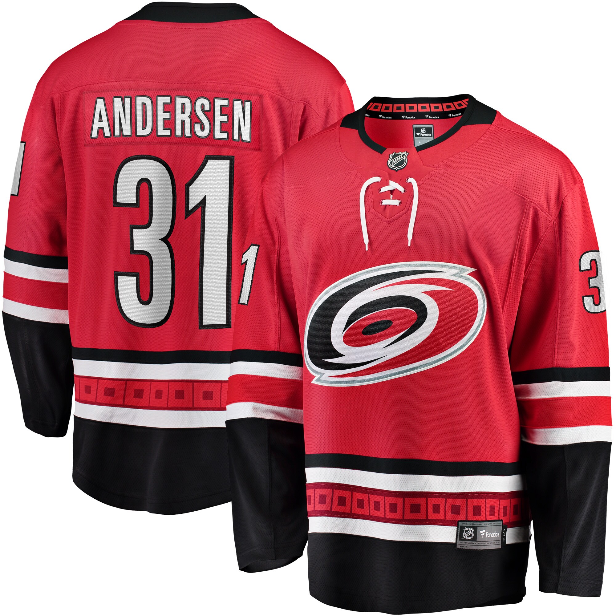 Frederik Andersen Carolina Hurricanes Fanatics Alternate Breakaway   Jersey – Red