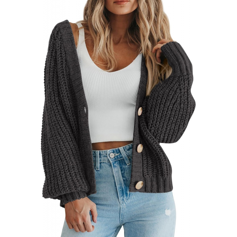 Women's Chunky Knit Open Front Sweater