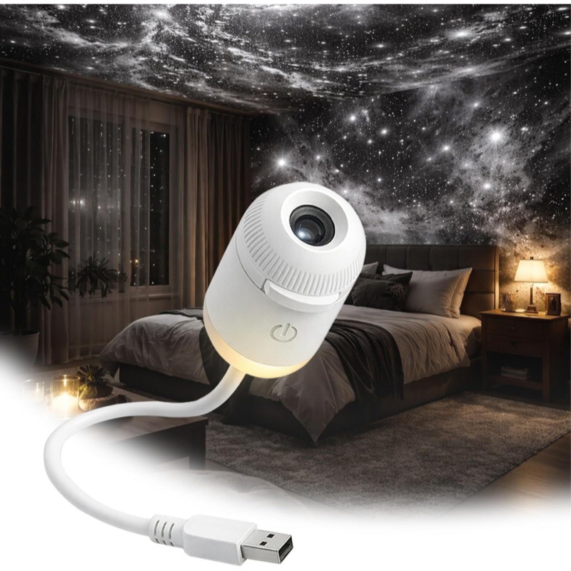 USB Galaxy Star Projector Night Light