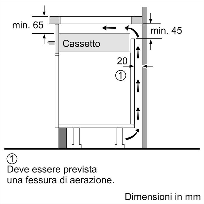 BOSCH - Piano cottura induzione PVS83KHC1Z 80,2 cm-Nero