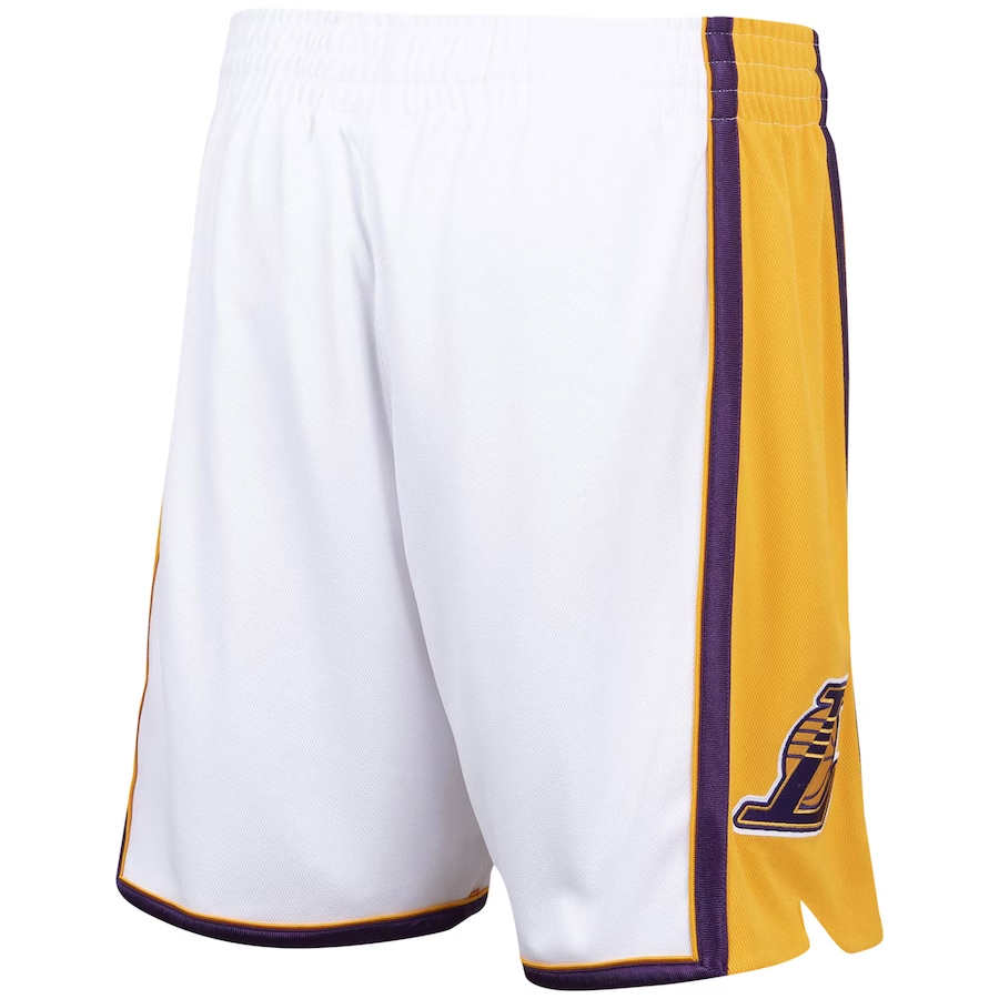 Los Angeles Lakers Mitchell & Ness White 2009/10 Hardwood Classics Shorts