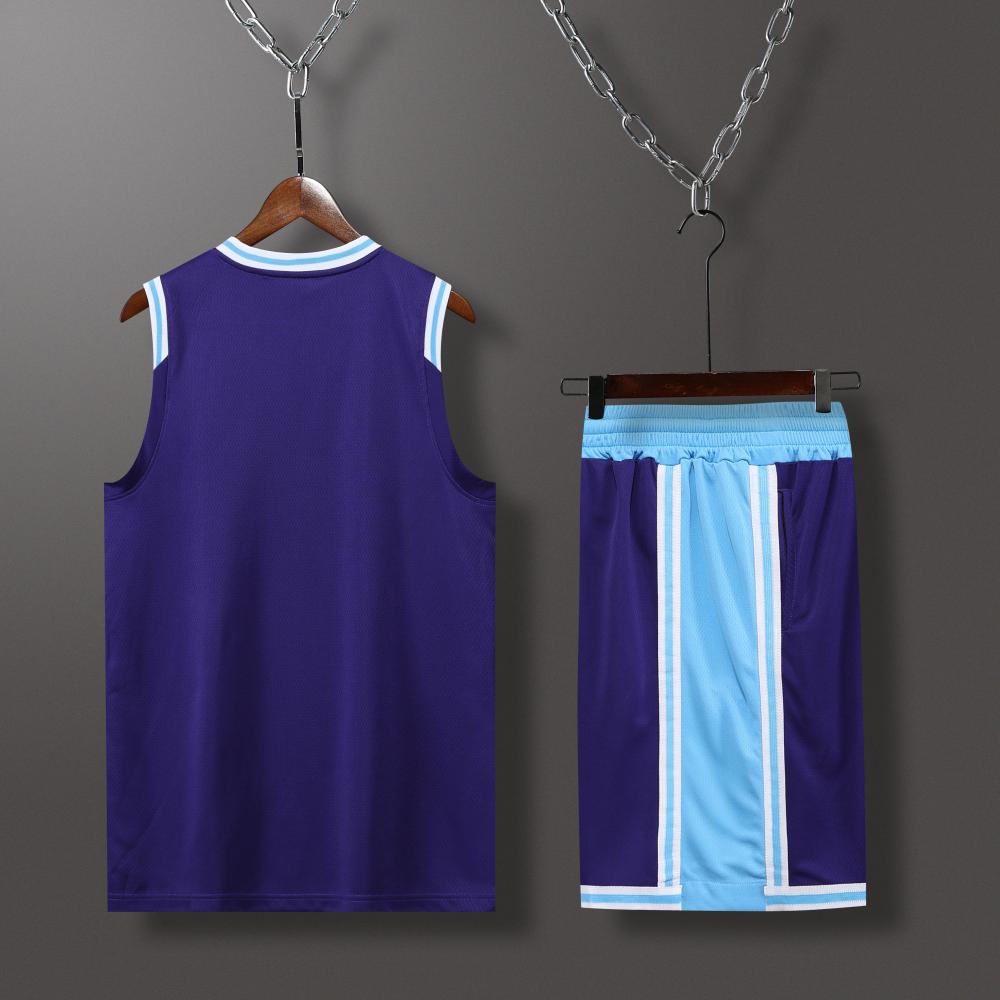 Lakers basketball blue suit（Customizable name and number）