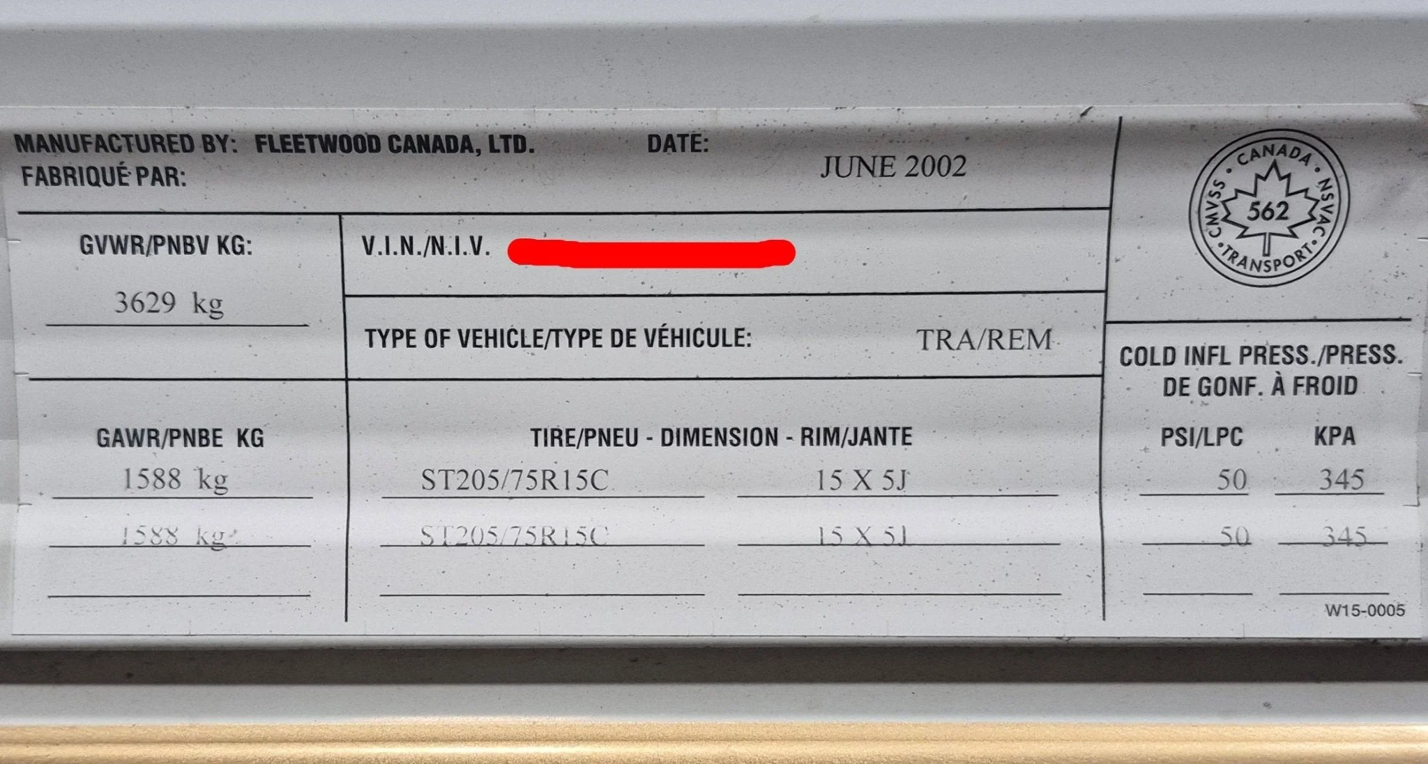 Trailer Frame FIFTH WHEEL