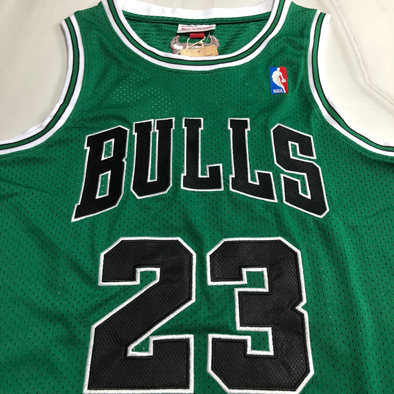 Michael Jordan Chicago Bulls Jersey 23 Green MN