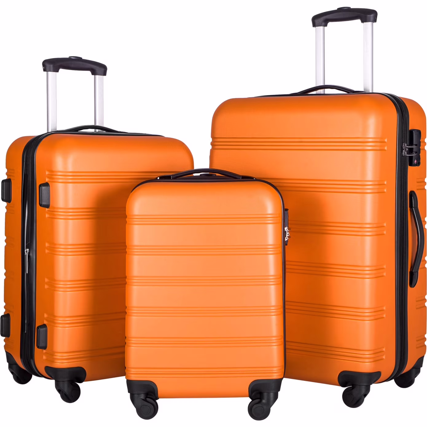 Luggage Sets 3 Piece, Hardside Expandable Ultra Durable PC Lightweight Carry On, Travel Suitcase Set with TSA Lock Spinner Wheels, Multicolor Purple