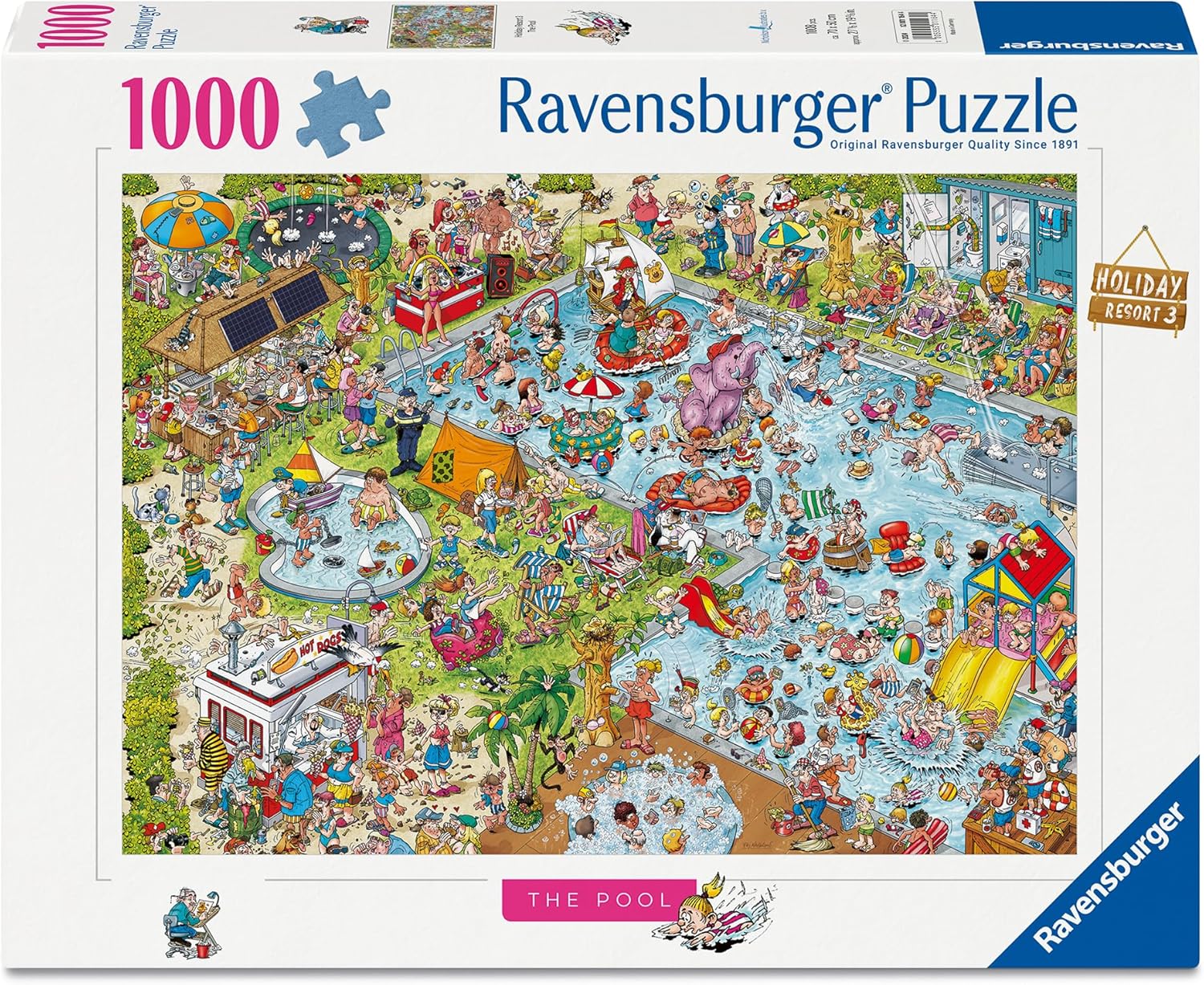 Ray's Comic Series - Holiday Resort No.3 by Ray Nicholson - 1000 Piece Jigsaw Puzzle (Ravensburger)