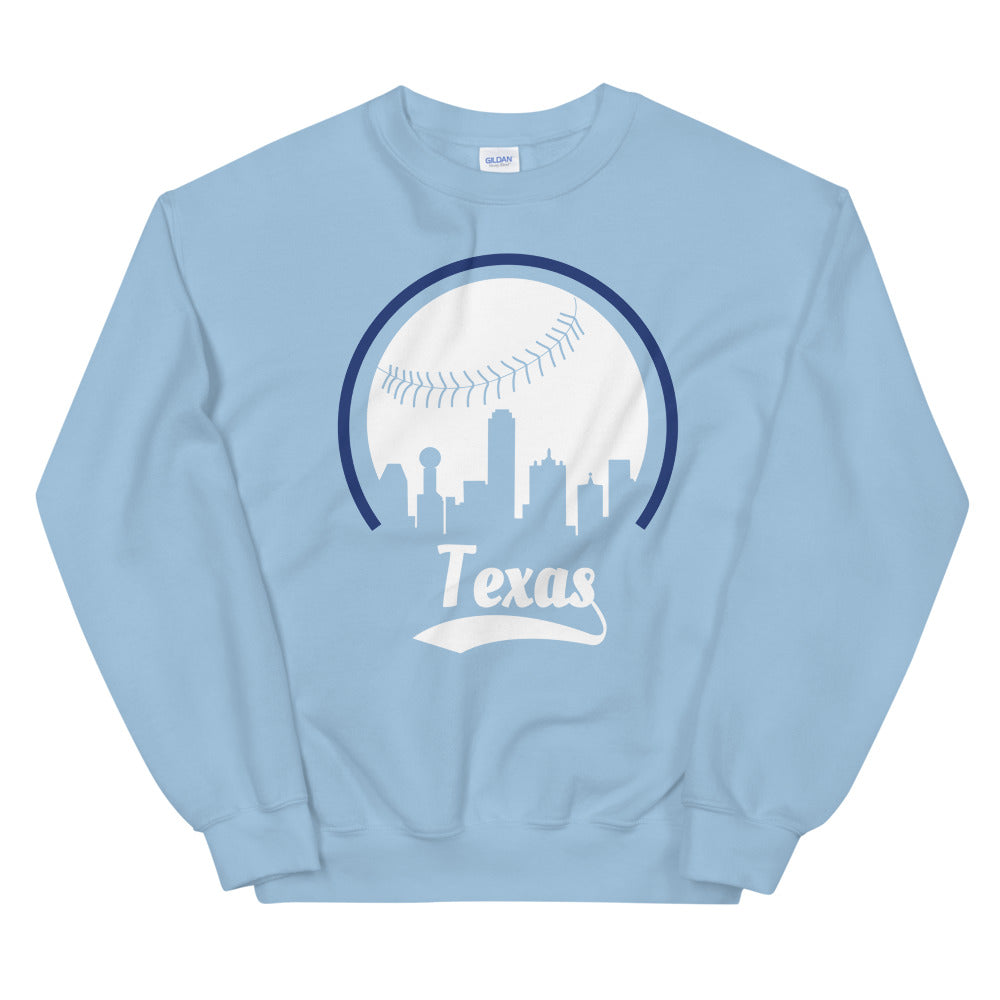 Unisex Texas Rangers Baseball Crewneck Sweatshirt