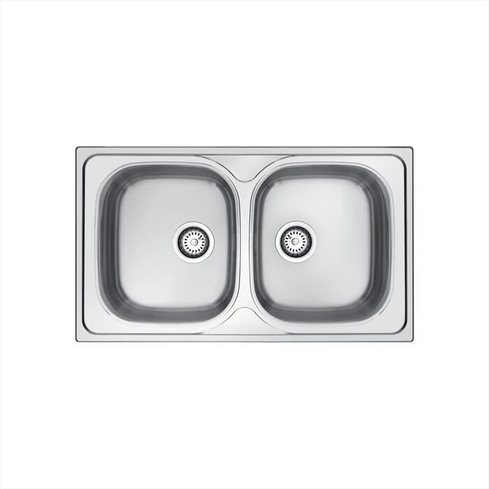 GLEM GAS - Lavello lineare GL286IX 2 vasche-Inox