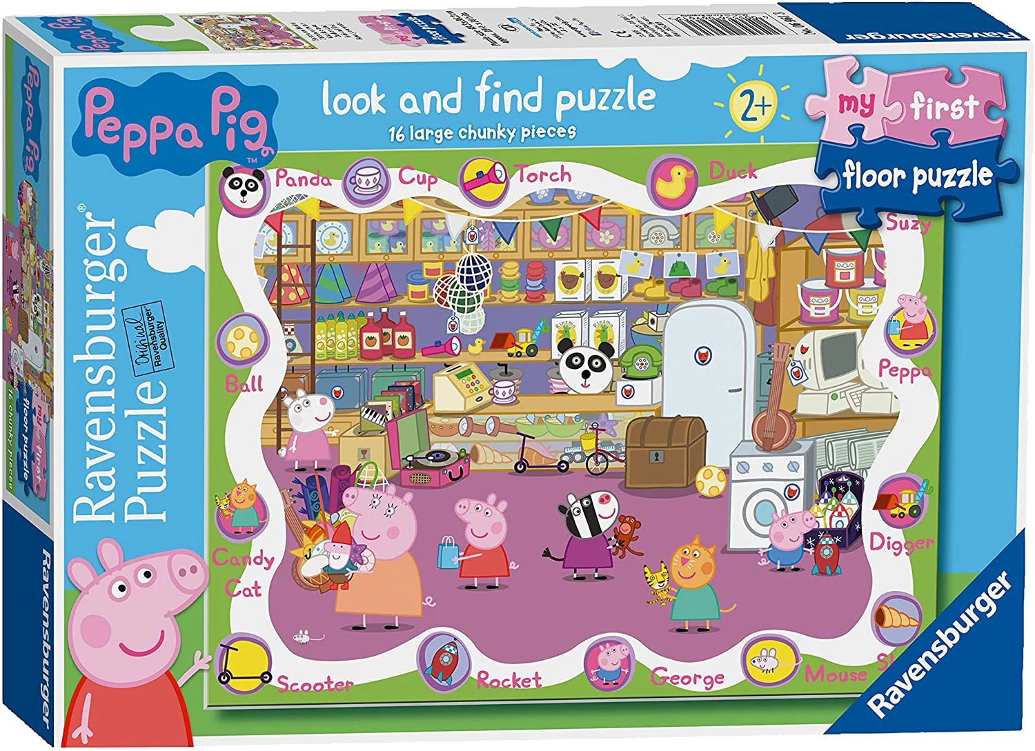 Peppa Pig My First Floor Puzzle – 16 Piece Jigsaw Puzzle (Ravensburger)