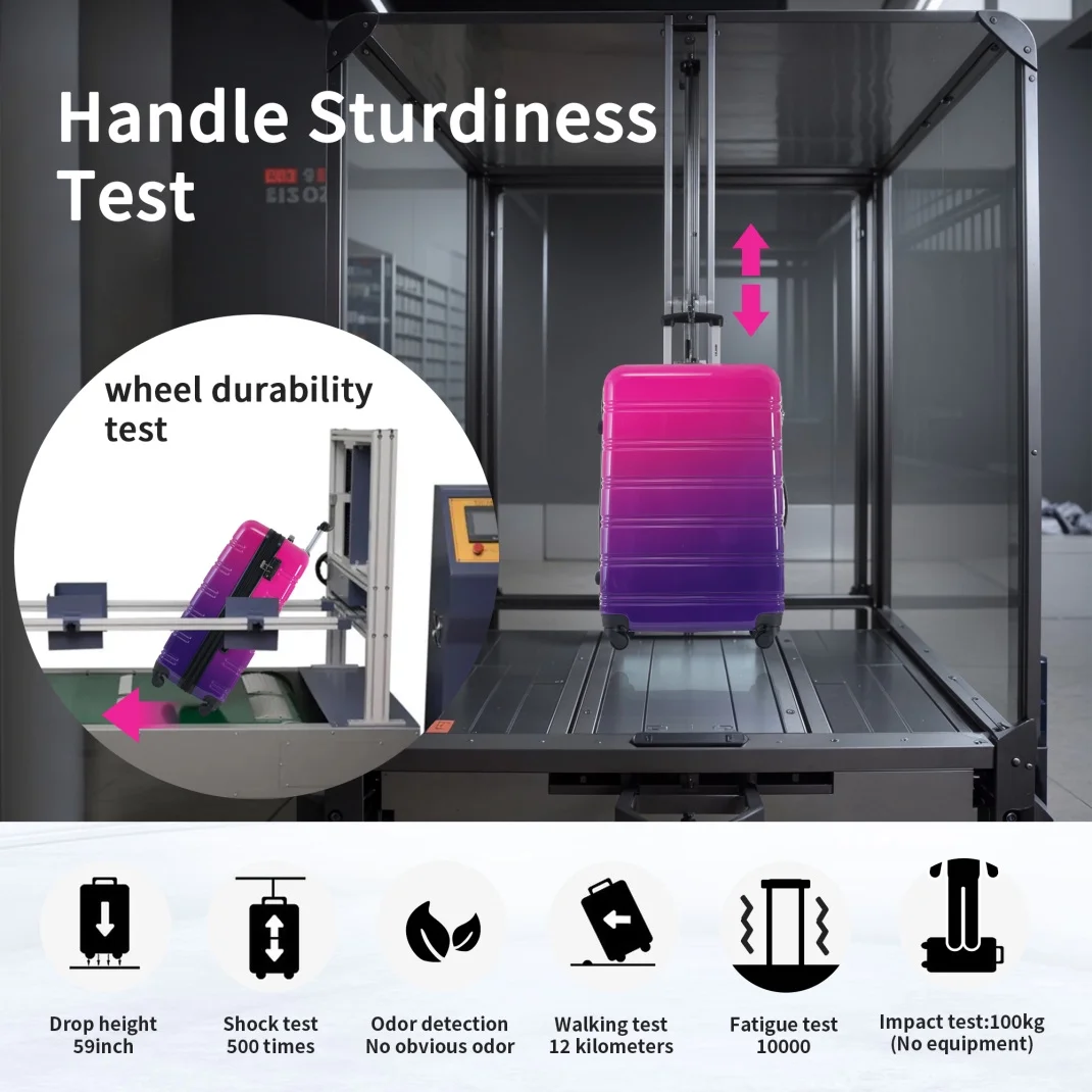 Luggage Sets 3 Piece, Hardside Expandable Ultra Durable PC Lightweight Carry On, Travel Suitcase Set with TSA Lock Spinner Wheels, Multicolor Purple