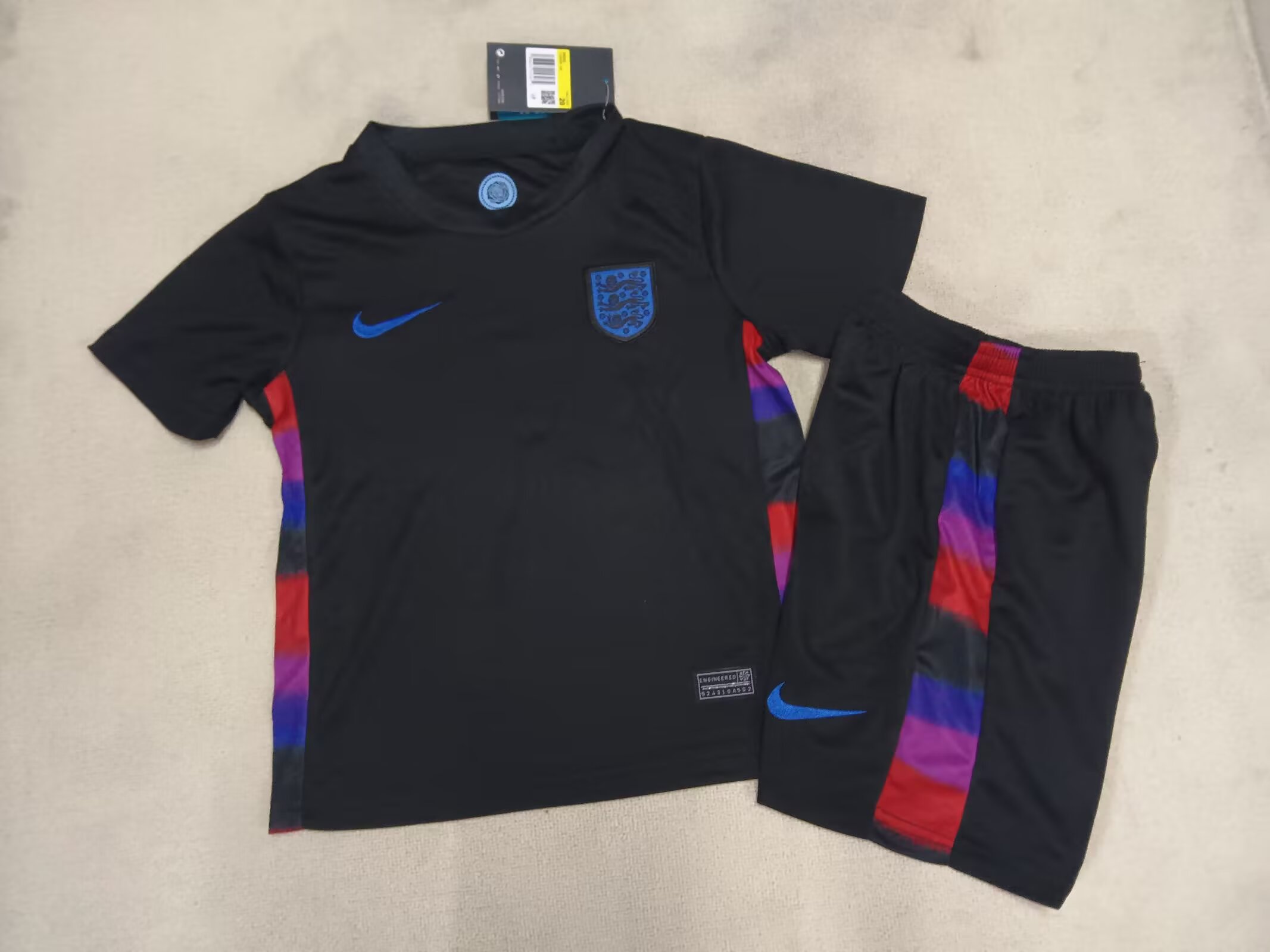 2025 Kids Size England Away Football Jersey 1:1 Thai Quality