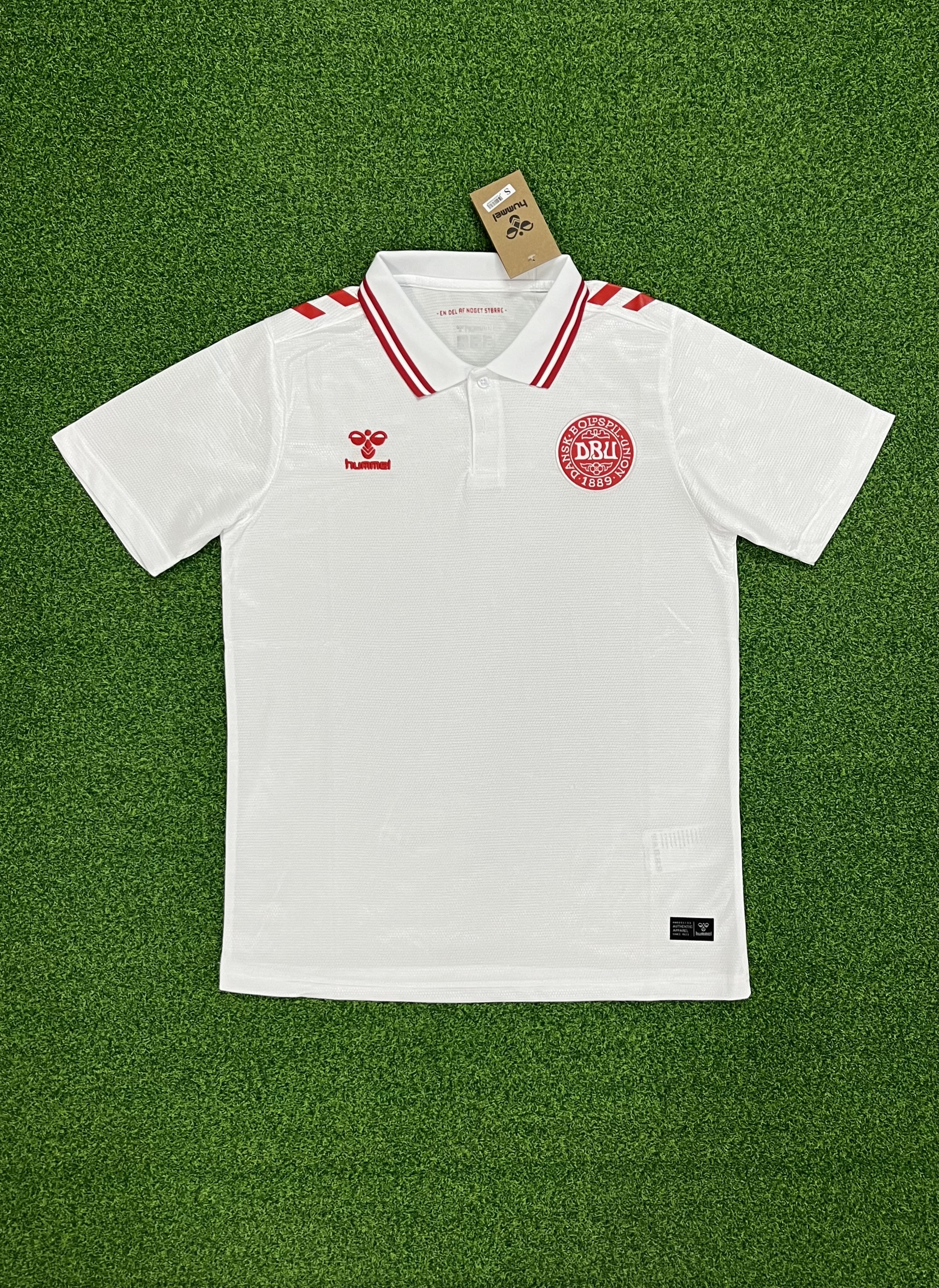 2425 Denmark  away jersey...Player embroidery version