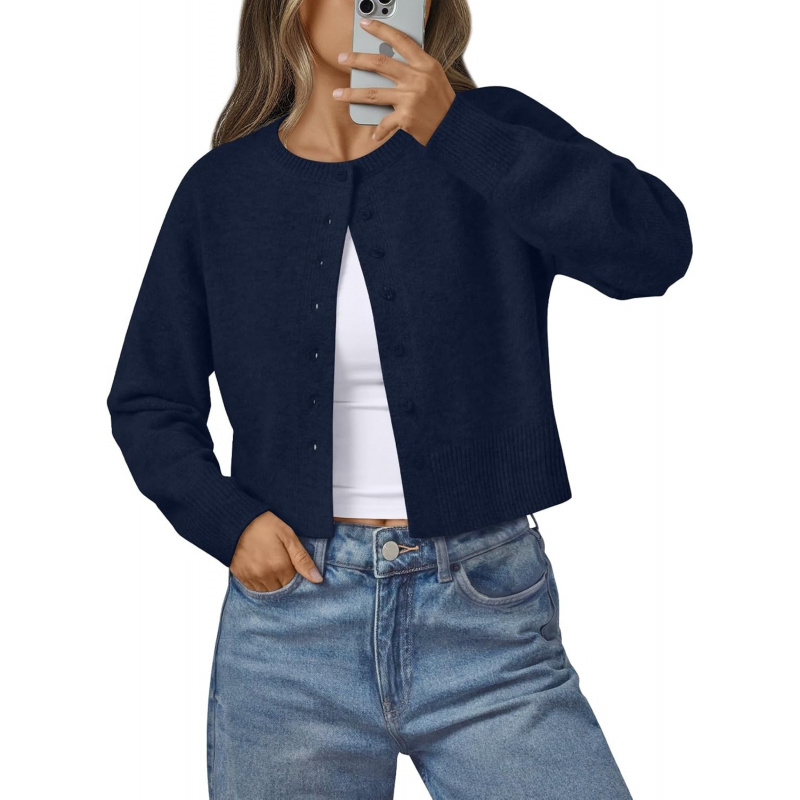 Women's Lightweight Cardigan Cropped Knit Fall Cute Sweaters 2026