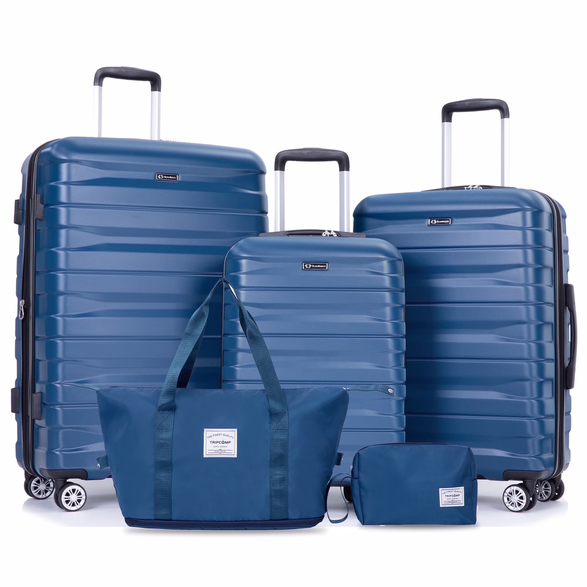 Tripcomp Luggage Sets 5 Piece Duffel Bag,Hardside Travel Luggage (20/24/28) with TSA Lock,Expandable Suitcase with Spinner Wheels.(Black)