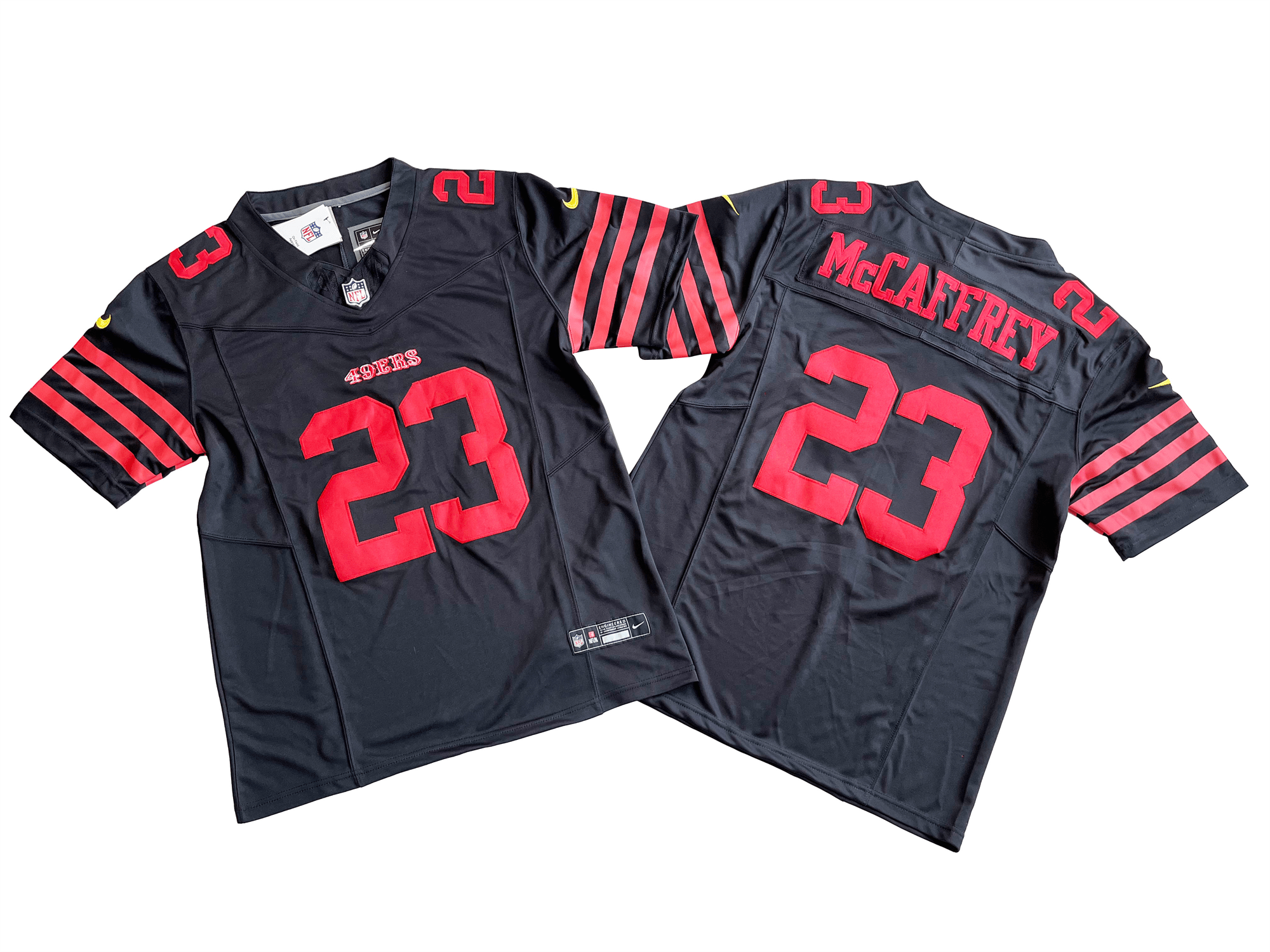 San Francisco 49ers 23# Christian McCaffrey Nike Vapor F.U.S.E. Limited Jersey
