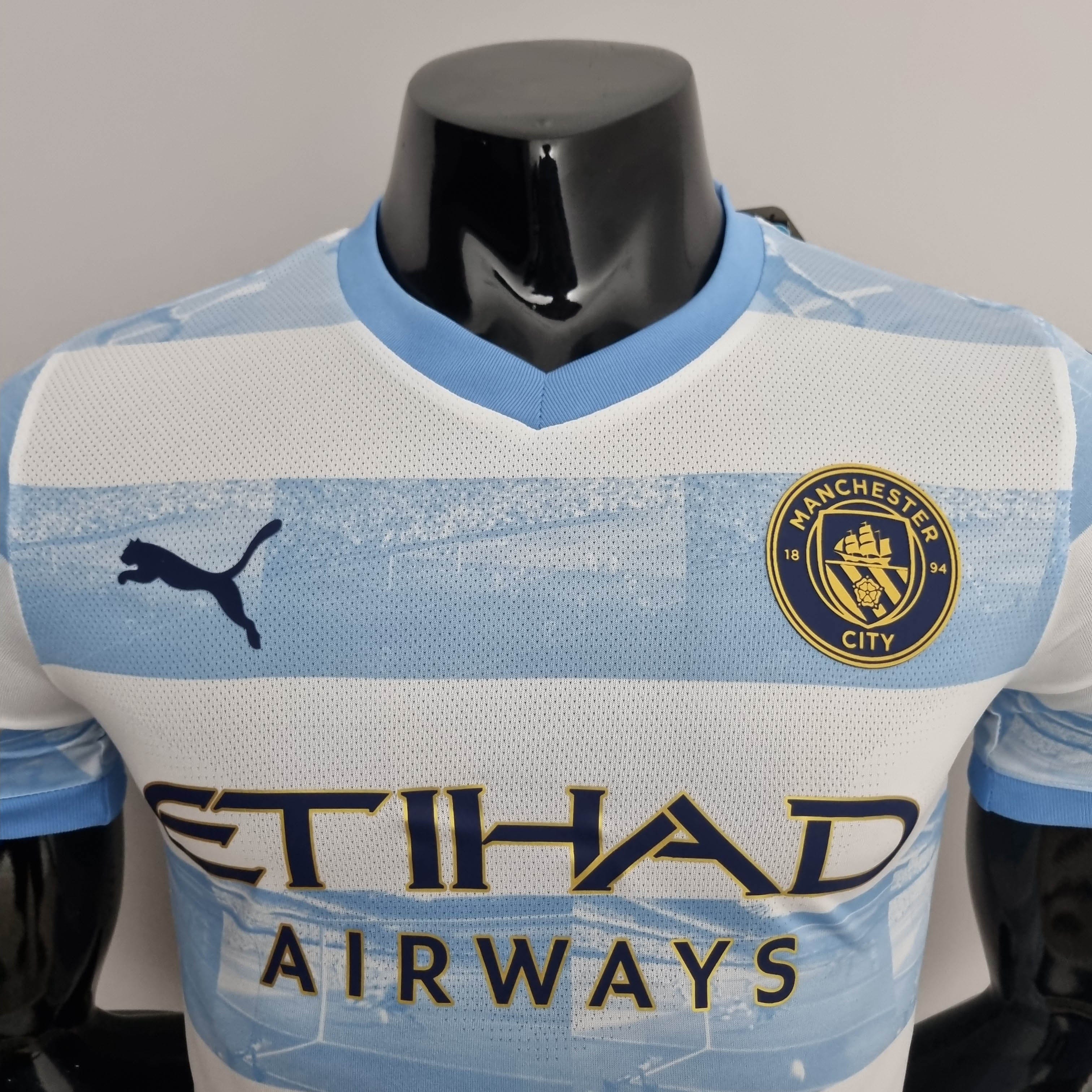 2022/2023 Player Version Manchester City Special Edition Football Shirt Blue And White 1:1 Thai Quality