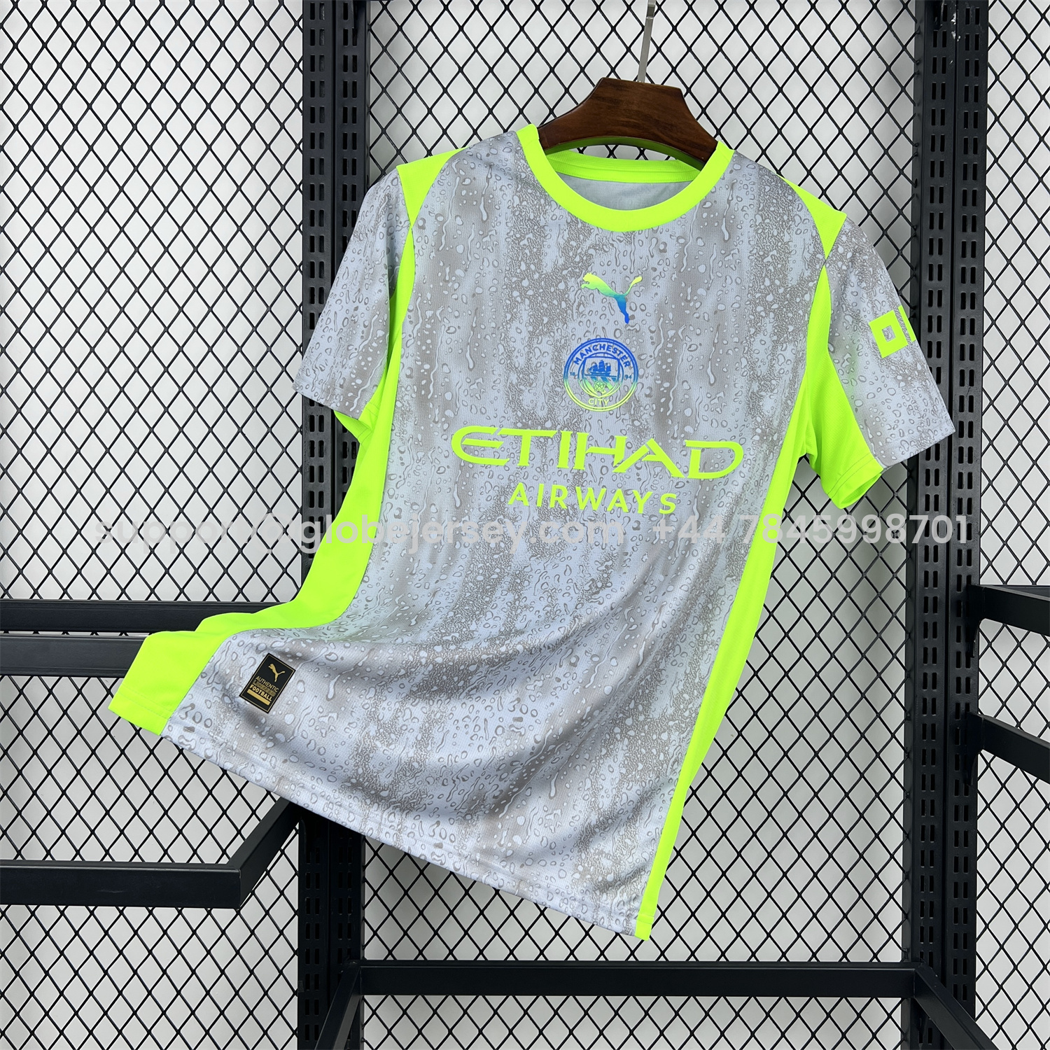 Manchester City 25-26 Third Grey Jersey - Fans Version