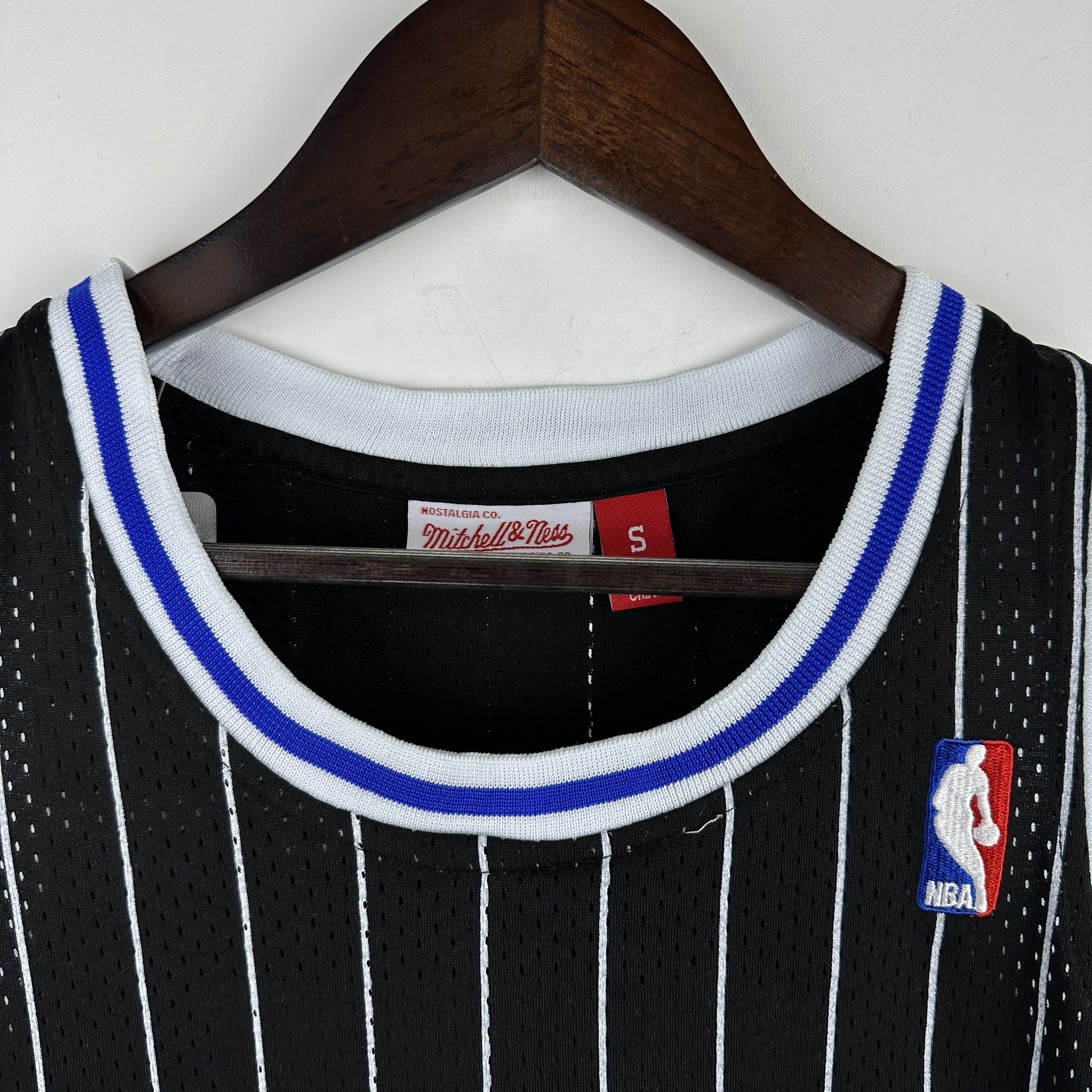 Embroidered MN Retro Jersey Magic 94/95 Season Striped Black No. 32 O'Neal