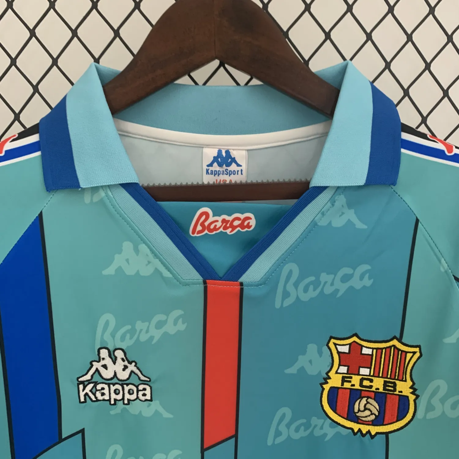 1996/97 Barcelona Away Long Sleeve Retro Shirt