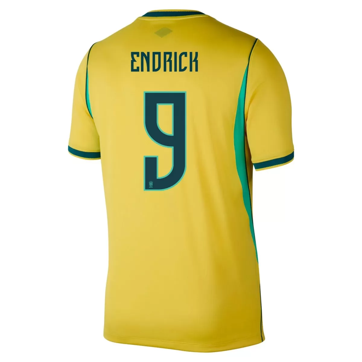 Endrick #9 Brazil Home Soccer Jersey 2026 World Cup