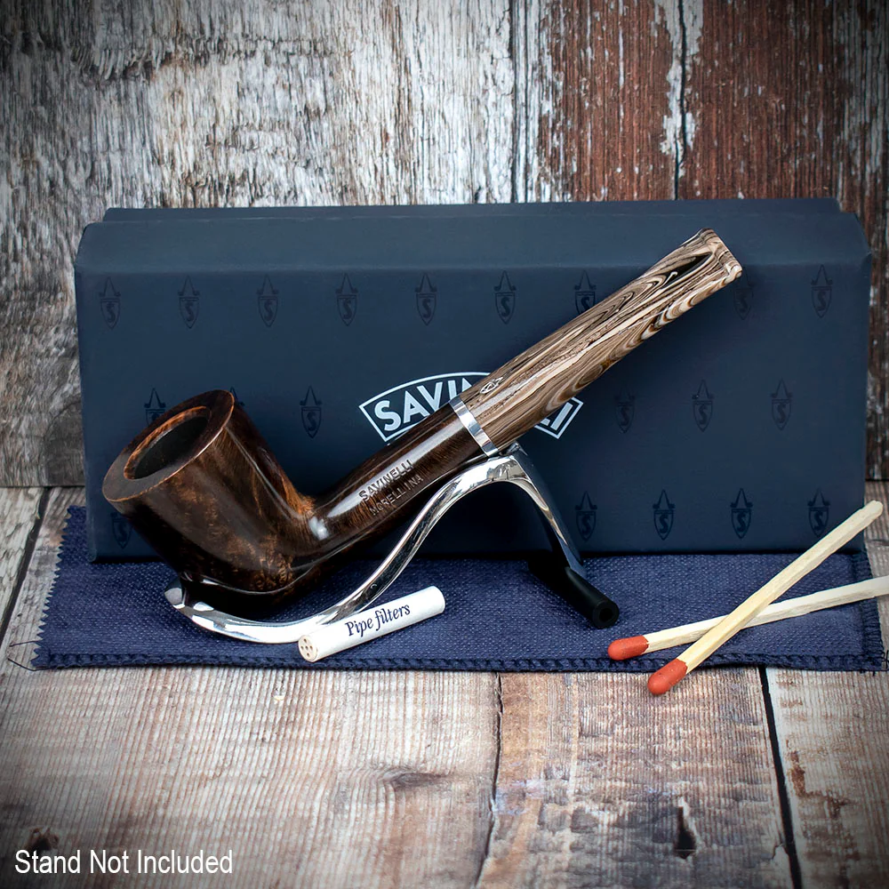 Savinelli Morellina Smooth Brown 409 - 6mm Briar Pipe