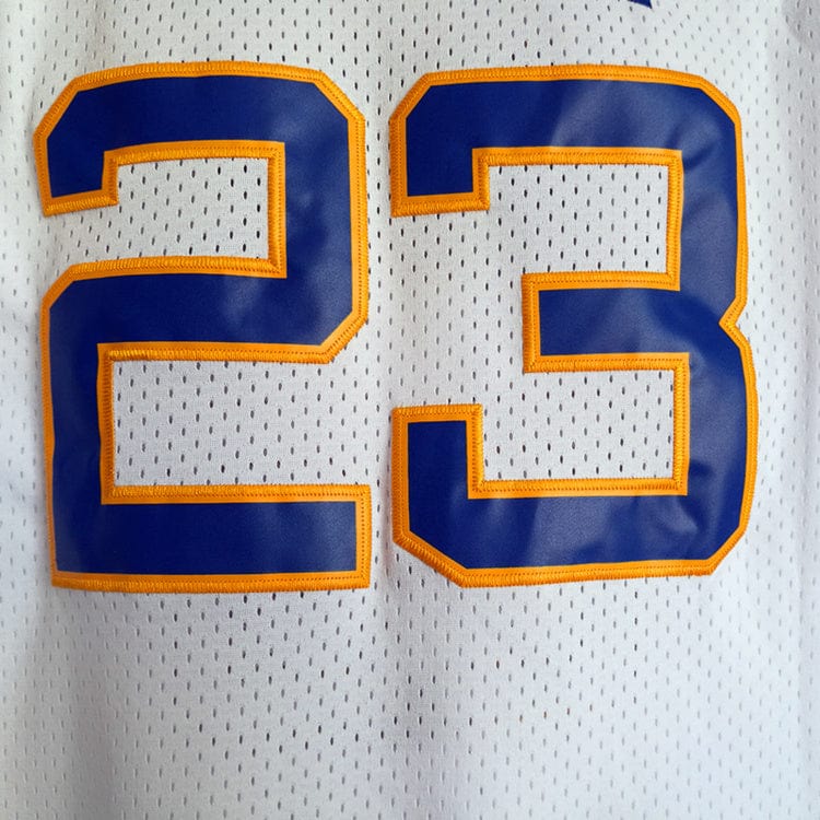 Jordan Laney High School No. 23 White Premium Mesh Jersey