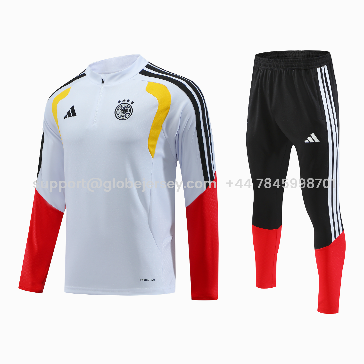 Germany 2026 Long Sleeve Training Set - White Top & Pants
