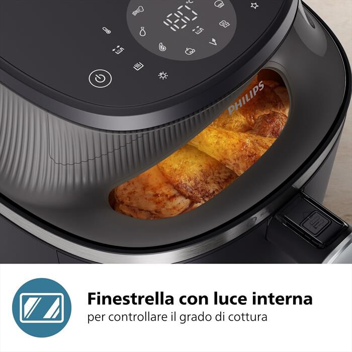PHILIPS - Friggitrice aria AIRFRYER SERIE 3000 6.2L NA332/00-Nero
